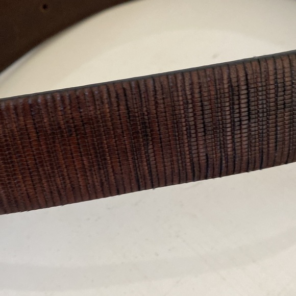 Men’s Brown 100% Genuine Leather Belt. Size 36. Made in Italy - Picture 10 of 12